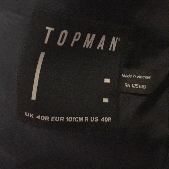 Topman Navy blazer - as new - Picture 2 of 2